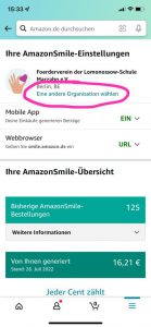 Förderverien wählen
